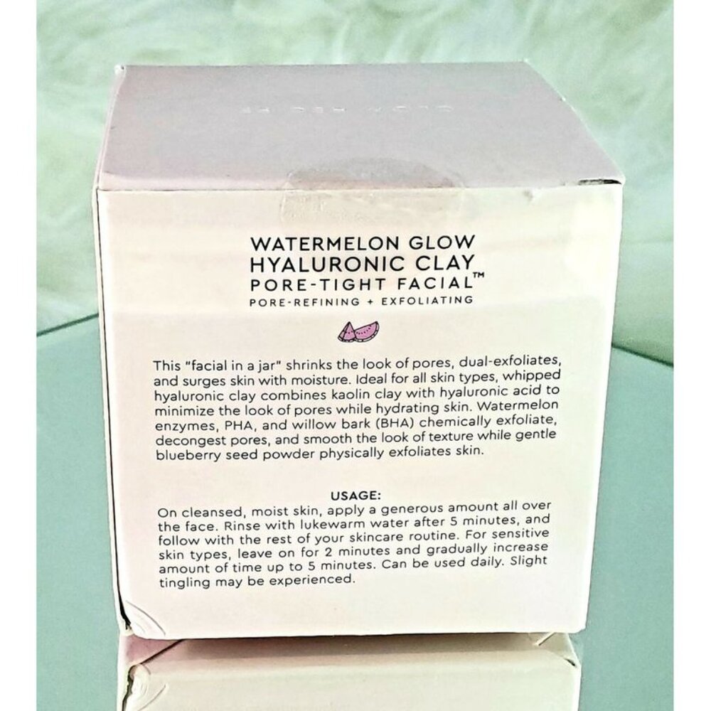GLOW RECIPE Watermelon Glow Hyaluronic Clay Pore Tight Facial  - Fukk Size 60 ml - Picture 5 of 7